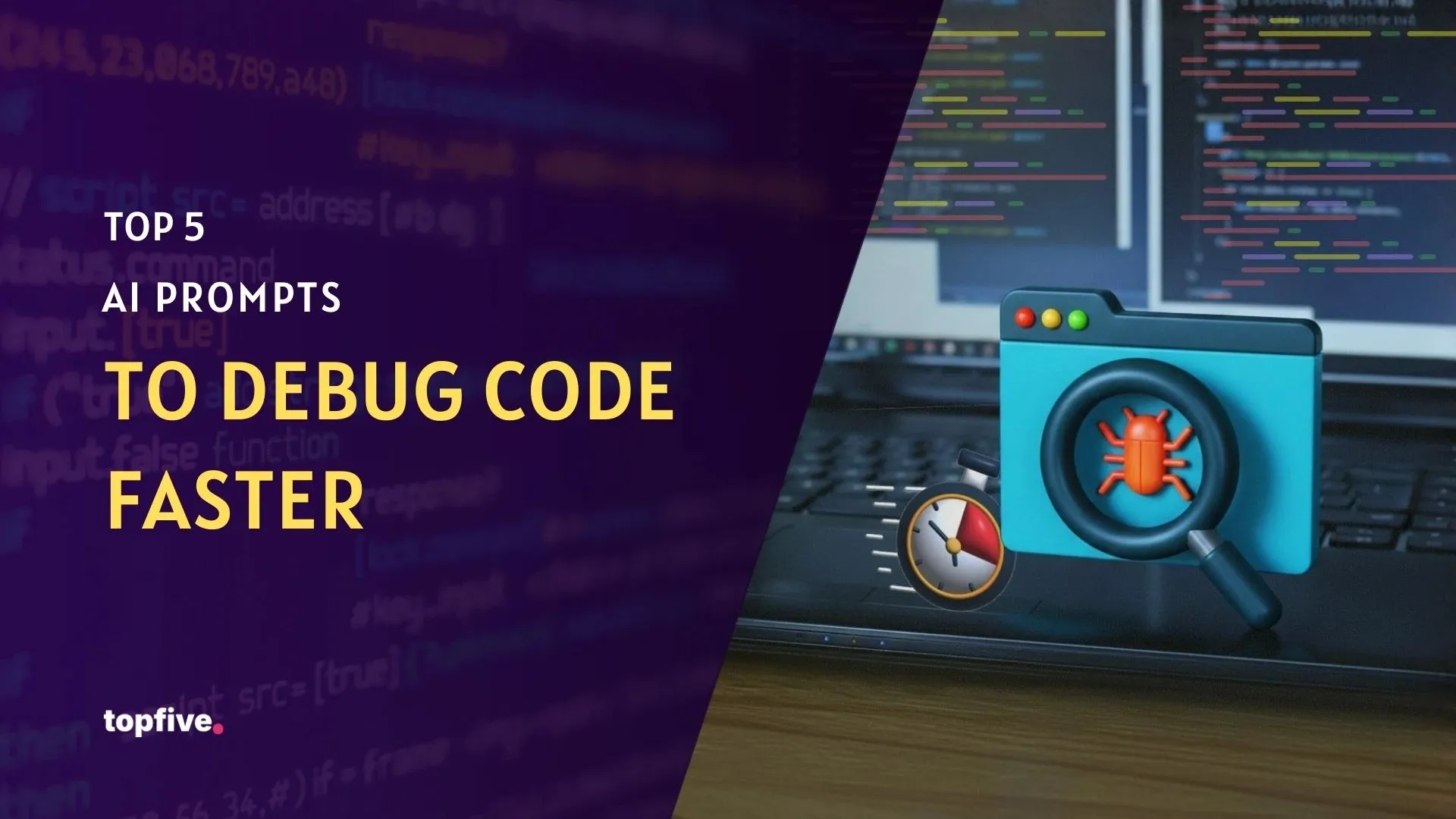 Top 5 AI Prompts to Debug Code Faster