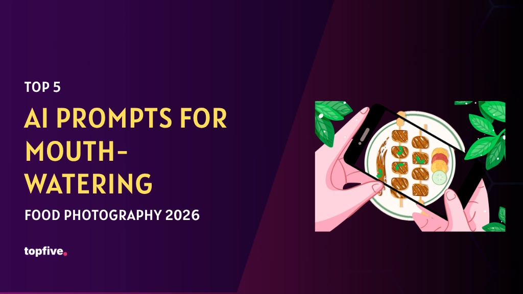 Top 5 AI Prompts for Mouth-Watering Food Photography 2026