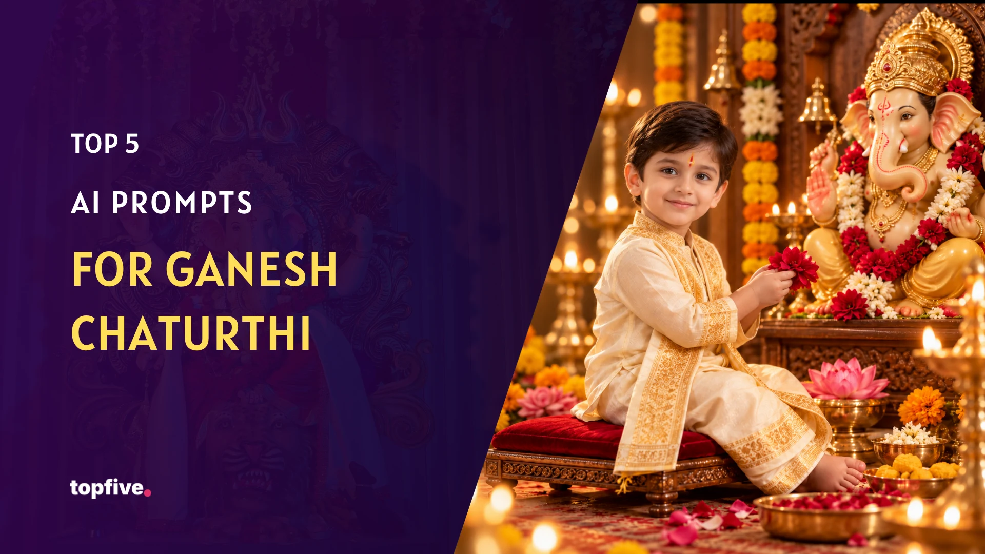 5 Trending Ganesh Chaturthi Baby Photoshoot Prompts