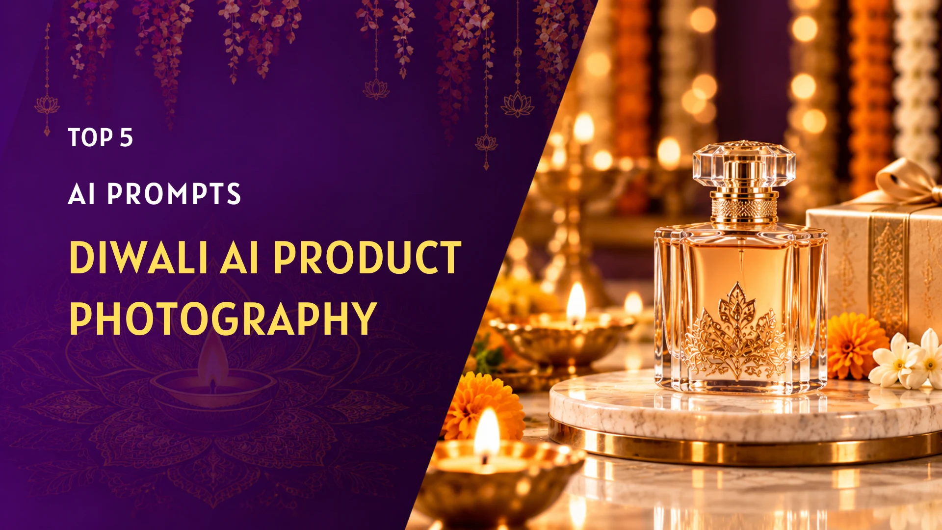 5 Luxury Diwali AI Product Photography Prompts for Premium Ads